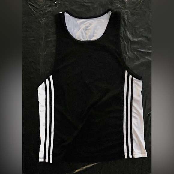 PreLoved Nasty Pig Division Tank -Size Small - No Signs  of Wear - Black & White - Picture 3 of 6